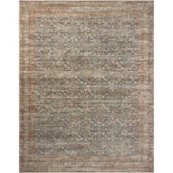 Loloi Heritage Blue / Rust 2'-5" X 16' Runner