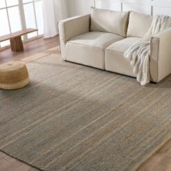 Rosenheim Lester + Rosier Handmade Solid Beige/ Gray Area Rug (5'X8') -France and So Furniture HNL01 5 02adac64 efb8 4197 b5eb 61a8cf8a581c