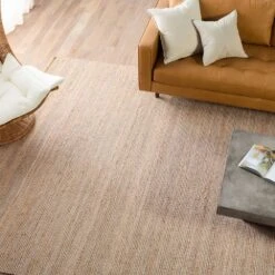 Rosenheim Lester + Rosier Handmade Solid Beige/ Ivory Area Rug (5'X8') -France and So Furniture HNL03 9 a4a7d9ee 46ee 48d7 8f0b a346eb056b32