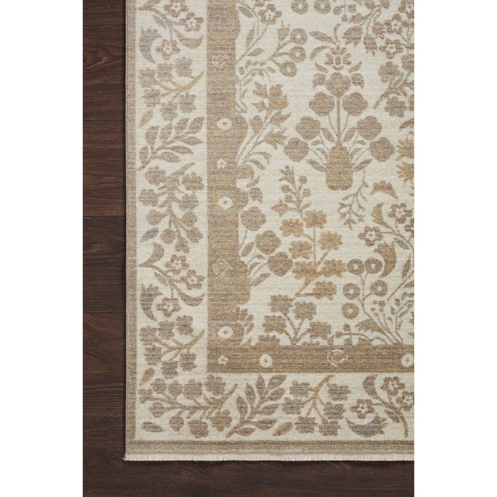 Rifle Paper Co. X Loloi Holland Khaki 7'-10" X 10'-2" Area Rug 2 Rifle Paper Co. X Loloi Holland Khaki 7'-10" X 10'-2" Area Rug - Image 2
