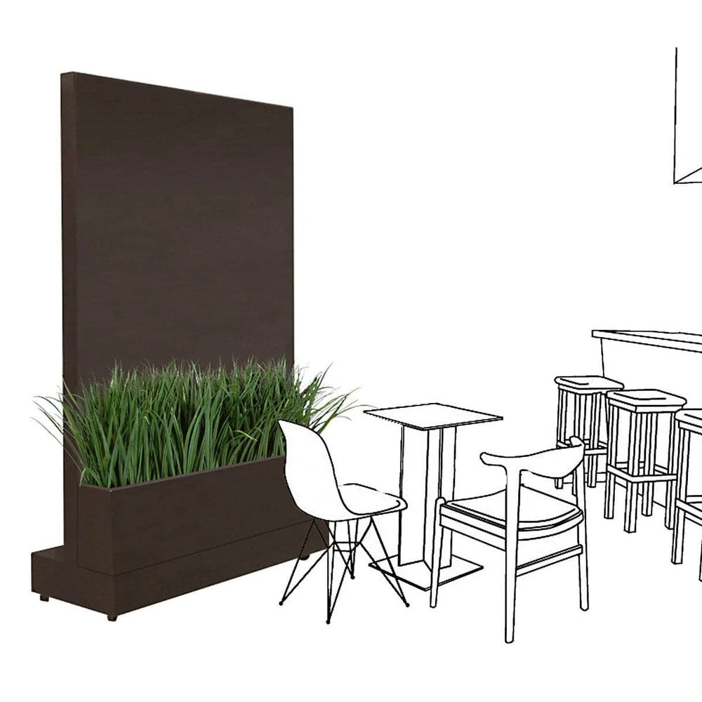 Movable Partition Wall With Liriope Planter 2 Movable Partition Wall With Liriope Planter - Image 2