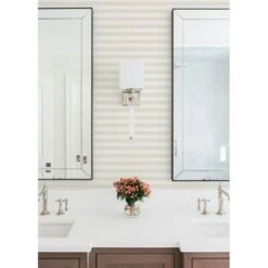 Versa Stripe Wallpaper 8 Versa Stripe Wallpaper -France and So Furniture HinsdaleHome148 VersaStripeNaturallyNeutral