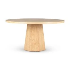 Kaia Round Dining Table -France and So Furniture IE KA DT 60 WTO KaiaRoundDiningTable WhiteOak