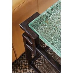 Hermes Reef Glass Top End Table - Sebana -France and So Furniture IF Details 006