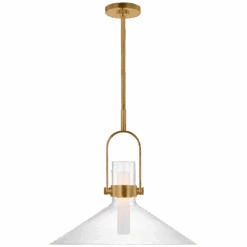 Sawyer 24" Empire Pendant - Brass With Clear Glass