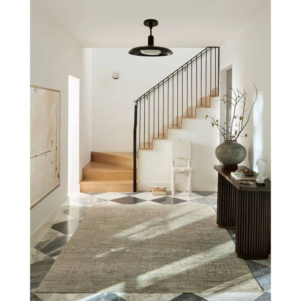 Loloi Indra Sage / Natural 6'-3" X 9' Area Rug 2 Loloi Indra Sage / Natural 6'-3" X 9' Area Rug - Image 2
