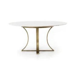 Torrance Dining Table - Polished White Marble -France and So Furniture IRCK 144 SID 1 fc9dab68 c2d4 4204 8a08 2fe05ebcbc12