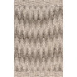 Loloi Isle Grey / Black 5'-3" X 7'-7" Area Rug