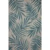 Loloi Isle Grey / Aqua 5'-3" X 7'-7" Area Rug