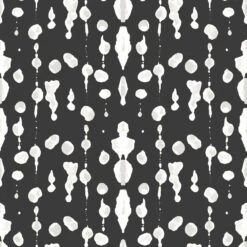 Boho Rain Wallpaper -France and So Furniture InkBlot IvoryBlack