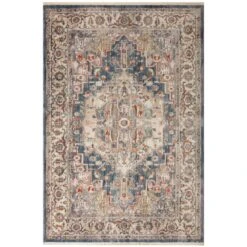 Magnolia Home By Joanna Gaines X Loloi Janey Indigo / Multi 7'-10" X 10'-10" Area Rug