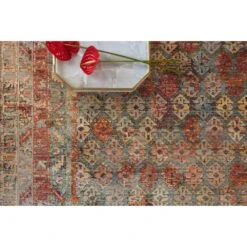 Loloi Javari Slate / Berry 2'-6" X 10'-0" Runner Rug -France and So Furniture JAVRJV 03SLBY 4