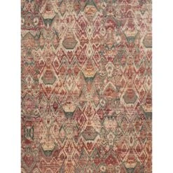 Loloi Javari Berry / Ivory 2'-6" X 4'-0" Accent Rug