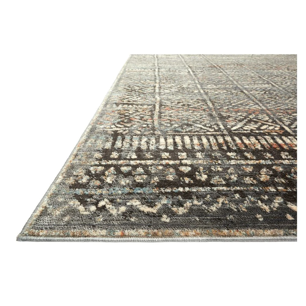 Loloi Javari Charcoal / Silver 5'-3" X 7'-4" Area Rug 2 Loloi Javari Charcoal / Silver 5'-3" X 7'-4" Area Rug - Image 2