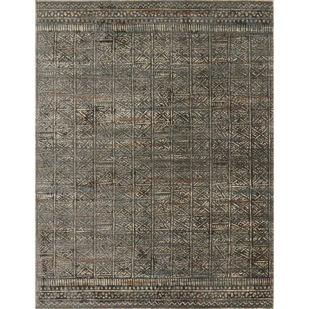 Loloi Javari Charcoal / Silver 5'-3" X 7'-4" Area Rug 1 Loloi Javari Charcoal / Silver 5'-3" X 7'-4" Area Rug