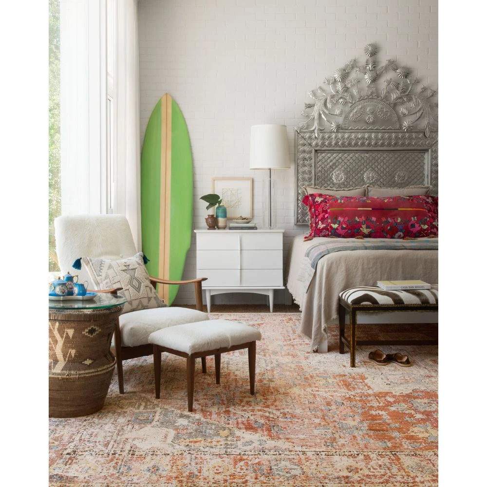 Loloi Javari Berry / Sunrise 2'-6" X 10'-0" Runner Rug 5 Loloi Javari Berry / Sunrise 2'-6" X 10'-0" Runner Rug - Image 5