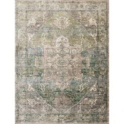 Loloi Javari Grass / Ocean 2'-6" X 8'-0" Runner Rug