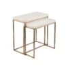 Ellsworth Calcite And Antique Brass Nesting Tables - Gold - Brass