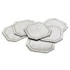 Ellery Eglomise Placemats - Silver - Glass