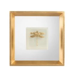 Dragonfly On Stone, Alabaster - Grey