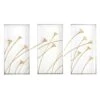 Trio Of Windswept Triptych Wall Panels - Silver