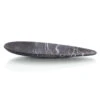 Carved Teardrop Black Marble Tray I - Black