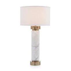 Emory And Coffee Bronze Table Lamp - Bronze - Aluminum