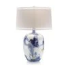 Ellington Asian Gardens Table Lamp - Blue - Porcelain