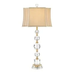 Solis Crystal Table Lamp - Gold - Crystal