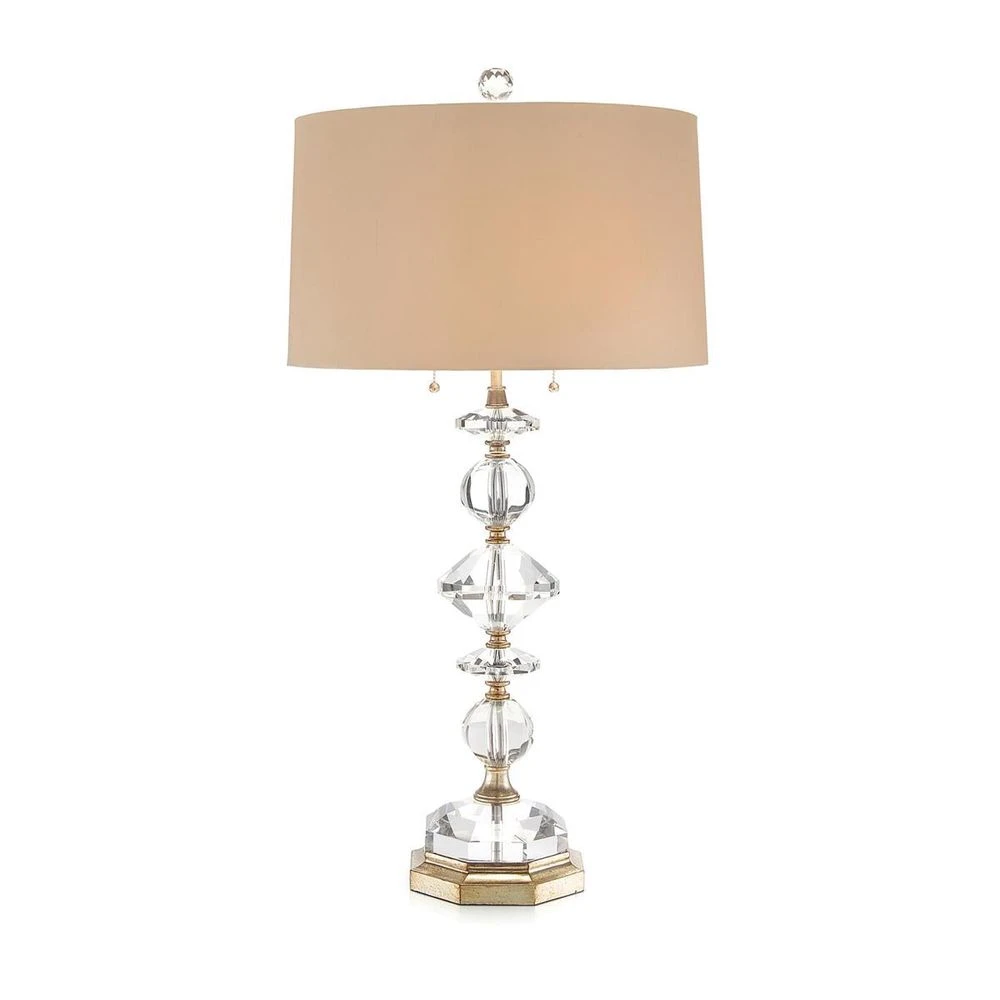Alden Diamond Table Lamp - Gold - Crystal 1 Alden Diamond Table Lamp - Gold - Crystal
