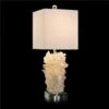 Layered Calcite Table Lamp - Grey,Silver,White