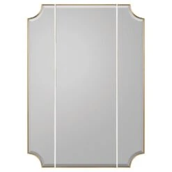 Solis Triptych Mirror - Gold