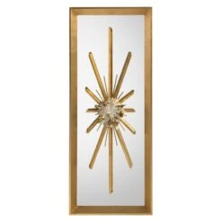Ellington Crystal Burst Mirror I - Gold