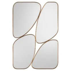 Quadrant Mirror - Gold