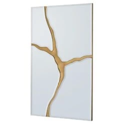 Solis Mirror - Rectangle - Gold -France and So Furniture JRM 1081 10 3efb0b5b c12f 4bf8 8131 1a6134dc59f6