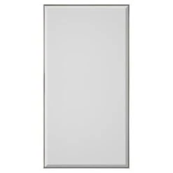 Sterling Floater Frame With Bevel Mirror - Silver