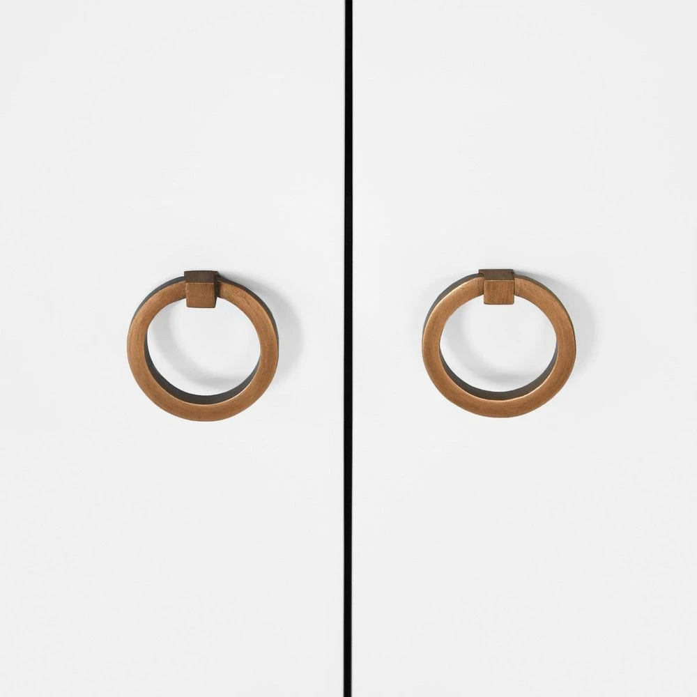 Kealey - Bath Vanity With Scallop Detail In Matte White Lacquer With White Marble Top And Porcelain Sink 4 Kealey - Bath Vanity With Scallop Detail In Matte White Lacquer With White Marble Top And Porcelain Sink - Image 4