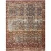 Magnolia Home By Joanna Gaines X Loloi Kennedy Denim / Brick 2'-8" X 10' Runner Rug