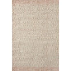 Loloi Kenzie Ivory / Blush 3'-6" X 5'-6" Accent Rug