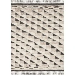 Loloi Khalid Natural / Black 7'-9" X 9'-9" Area Rug