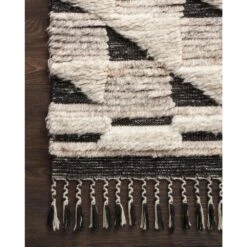 Loloi Khalid Natural / Black 7'-9" X 9'-9" Area Rug 11 Loloi Khalid Natural / Black 7'-9" X 9'-9" Area Rug -France and So Furniture KHALKF 02NABL 25