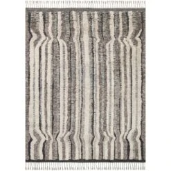 Loloi Khalid Stone / Charcoal 7'-9" X 9'-9" Area Rug