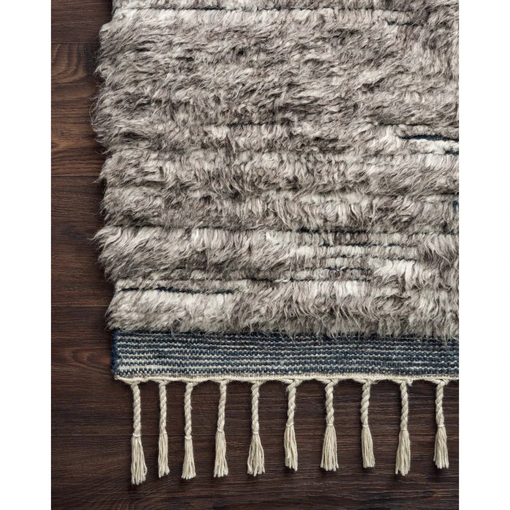 Loloi Khalid Pewter / Ink 7'-9" X 9'-9" Area Rug 3 Loloi Khalid Pewter / Ink 7'-9" X 9'-9" Area Rug - Image 3