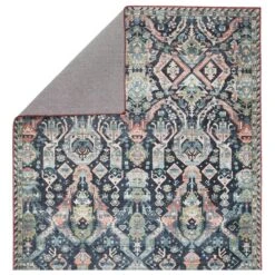 Cypress Teleza Trellis Dark Blue/ Clay Runner Rug (2'6"X8') -France and So Furniture KNC06 2 a4f27c7f d152 4134 ac98 4210bc4fe39e