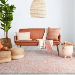 Anastasia Trellis Light Pink/ Blue Runner Rug (3'9"X10') -France and So Furniture KND01 5 c870ca1e 1545 461d b9d4 8da66b63f53d