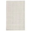 Kingsley Handmade Solid White/ Gray Area Rug (8'X10')