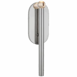 Beauvais Medium Bath Sconce - Polished Nickel With Clear Glass