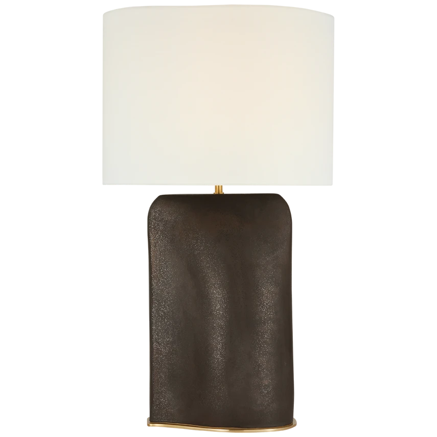 Kingsley Extra Large Sculpted Form Table Lamp - Stained Black 1 Kingsley Extra Large Sculpted Form Table Lamp - Stained Black