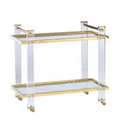 Kent Acrylic Bar Cart 5 Kent Acrylic Bar Cart -France and So Furniture LA23350 01