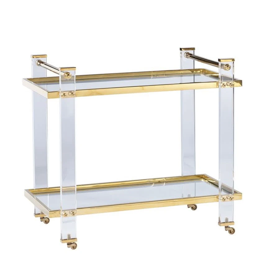 Kent Acrylic Bar Cart 3 Kent Acrylic Bar Cart - Image 3